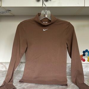 Nike turtleneck sweater light brown